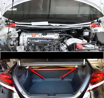 Honda Civic - 2012 to 2015 - All [All] (Stage 1.5) (Front Strut Bar and Trunk Brace)