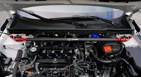 2025 Acura Integra SiriMoto Phase 2 Ultra Carbon Fiber Front Strut Bar